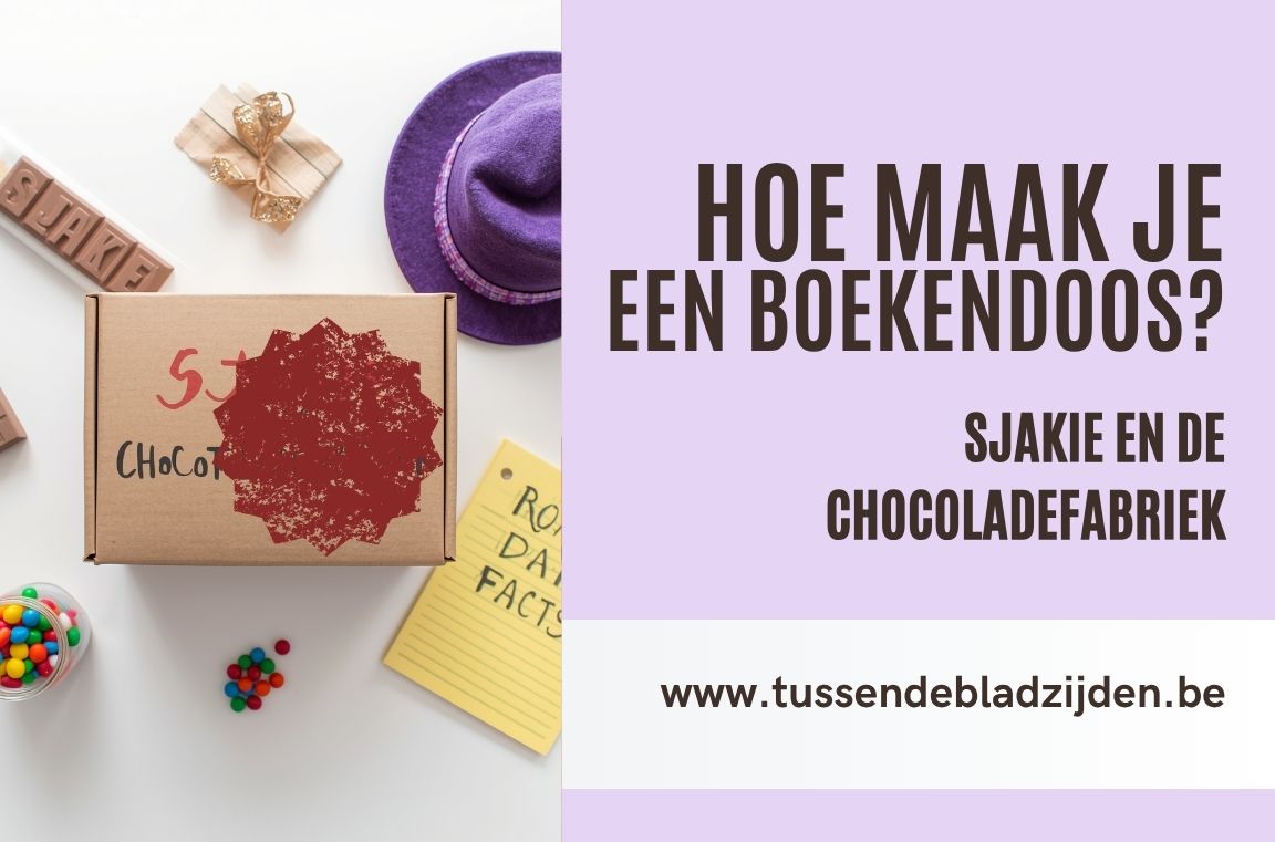 Hoe maak je een boekendoos? Sjakie en de chocoladefabriek.